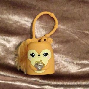light up squirrel b and bw hand sanitizer holder